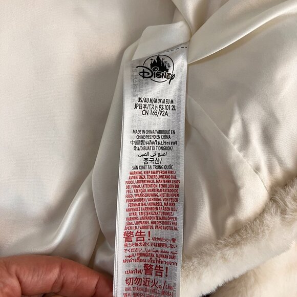 Disney Parks Disneyland Mickey Mouse & Friends embroidered Cream Plush Jacket L - Picture 12 of 16